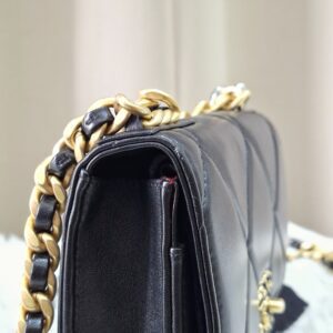 Chanel C19 WOC Lambskin Black Mixed Hardware Microchipped