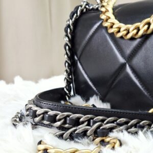 Chanel C19 WOC Lambskin Black Mixed Hardware Microchipped