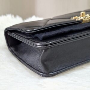 Chanel C19 WOC Lambskin Black Mixed Hardware Microchipped