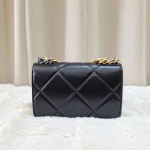 Chanel C19 WOC Lambskin Black Mixed Hardware Microchipped