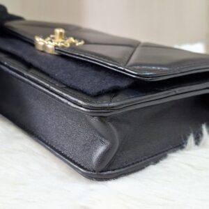 Chanel C19 WOC Lambskin Black Mixed Hardware Microchipped