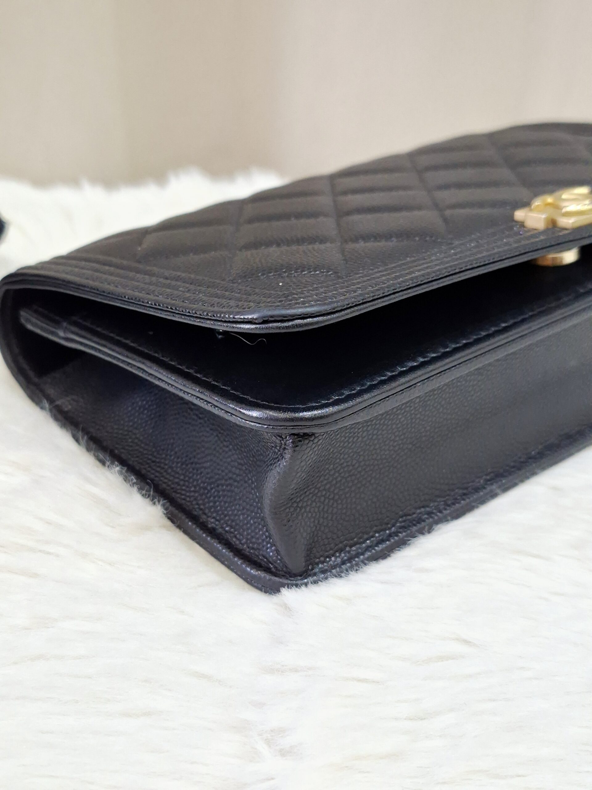 Chanel Boy WOC Black Caviar Leather GHW Chanel Boy WOC Black Caviar Leather GHW