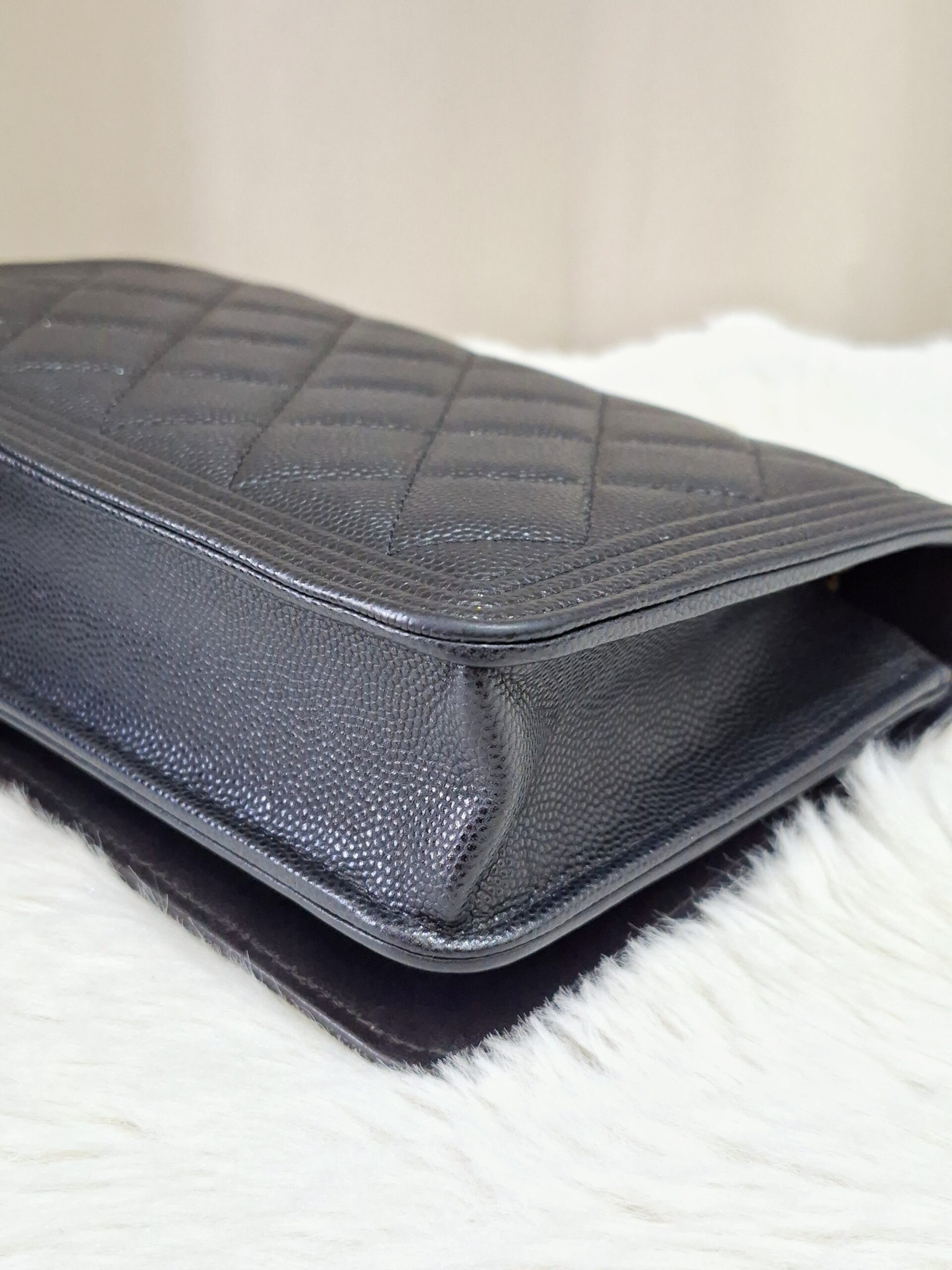0011285 (11) Chanel Boy WOC Black Caviar Leather GHW