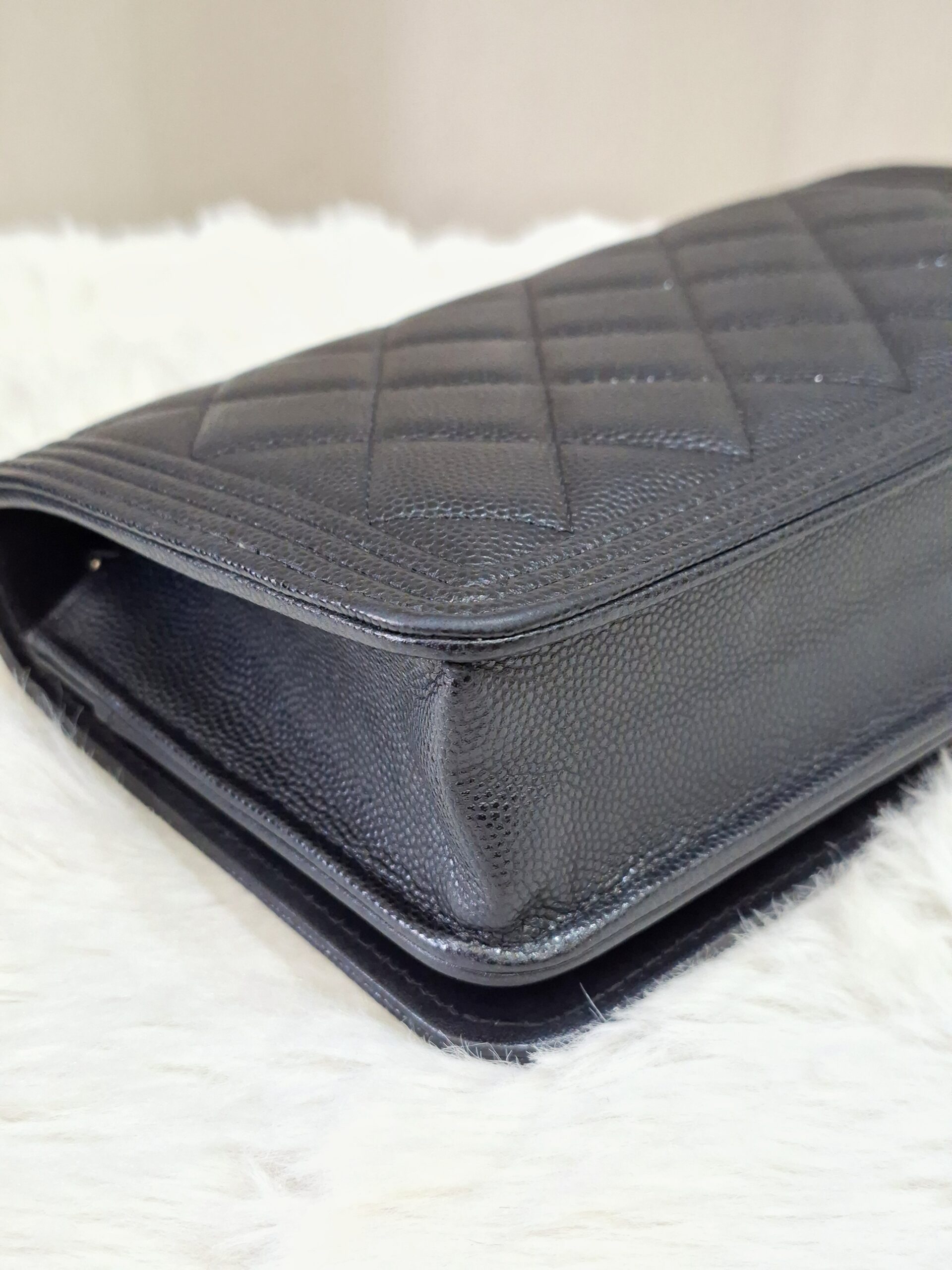 Chanel Boy WOC Black Caviar Leather GHW Chanel Boy WOC Black Caviar Leather GHW