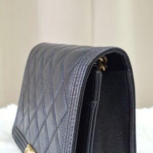 Chanel Boy WOC Black Caviar Leather GHW