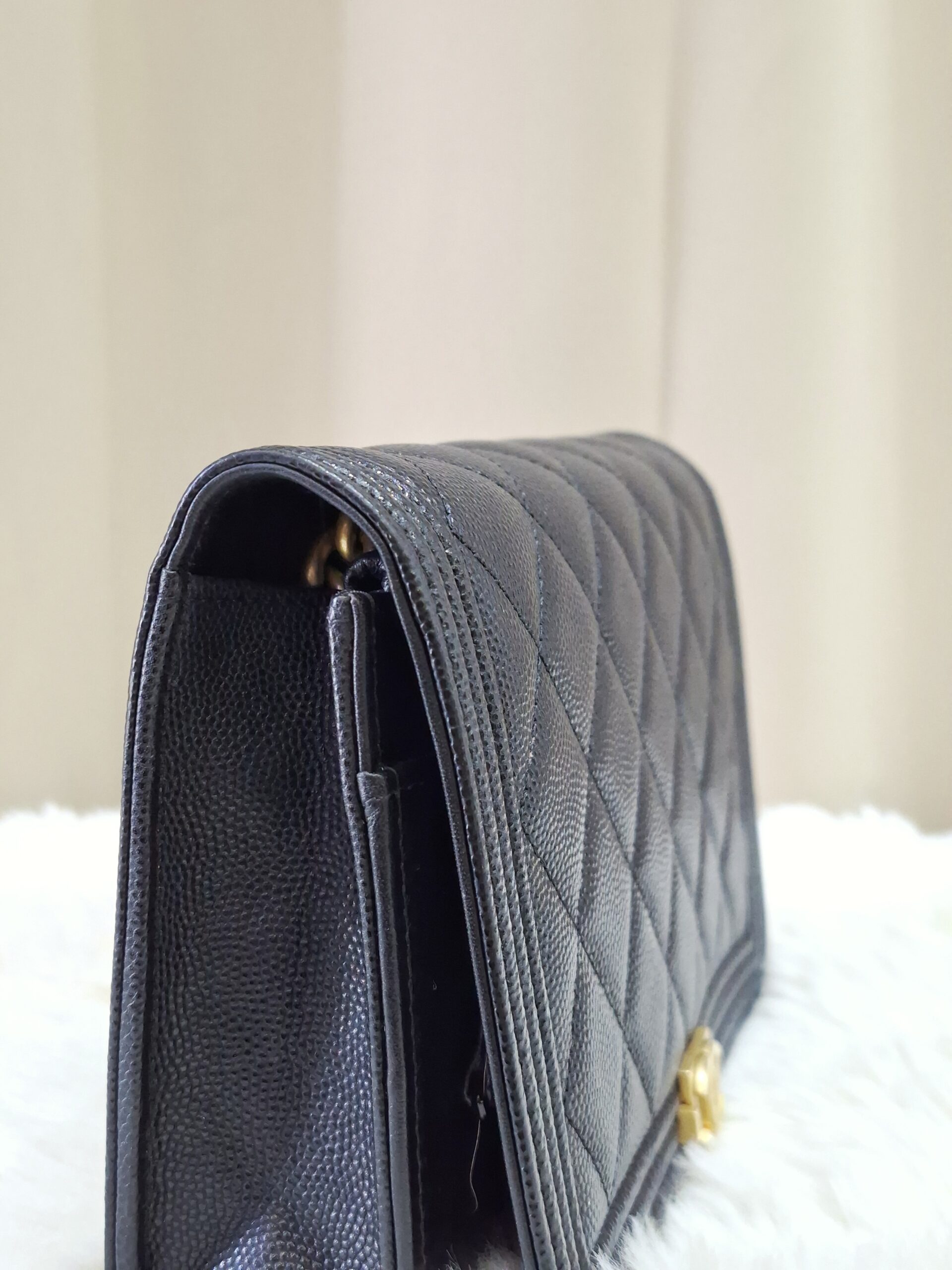 Chanel Boy WOC Black Caviar Leather GHW Chanel Boy WOC Black Caviar Leather GHW