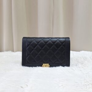 Chanel Boy WOC Black Caviar Leather GHW