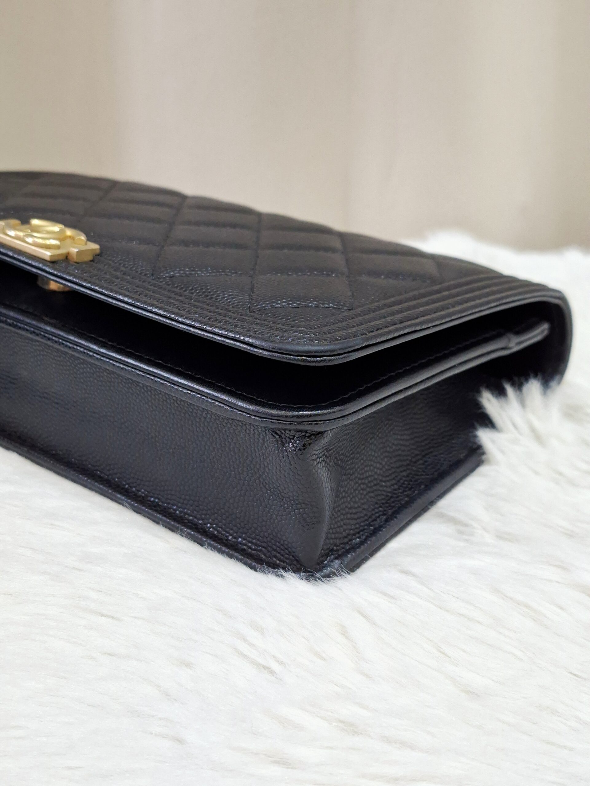 Chanel Boy WOC Black Caviar Leather GHW Chanel Boy WOC Black Caviar Leather GHW