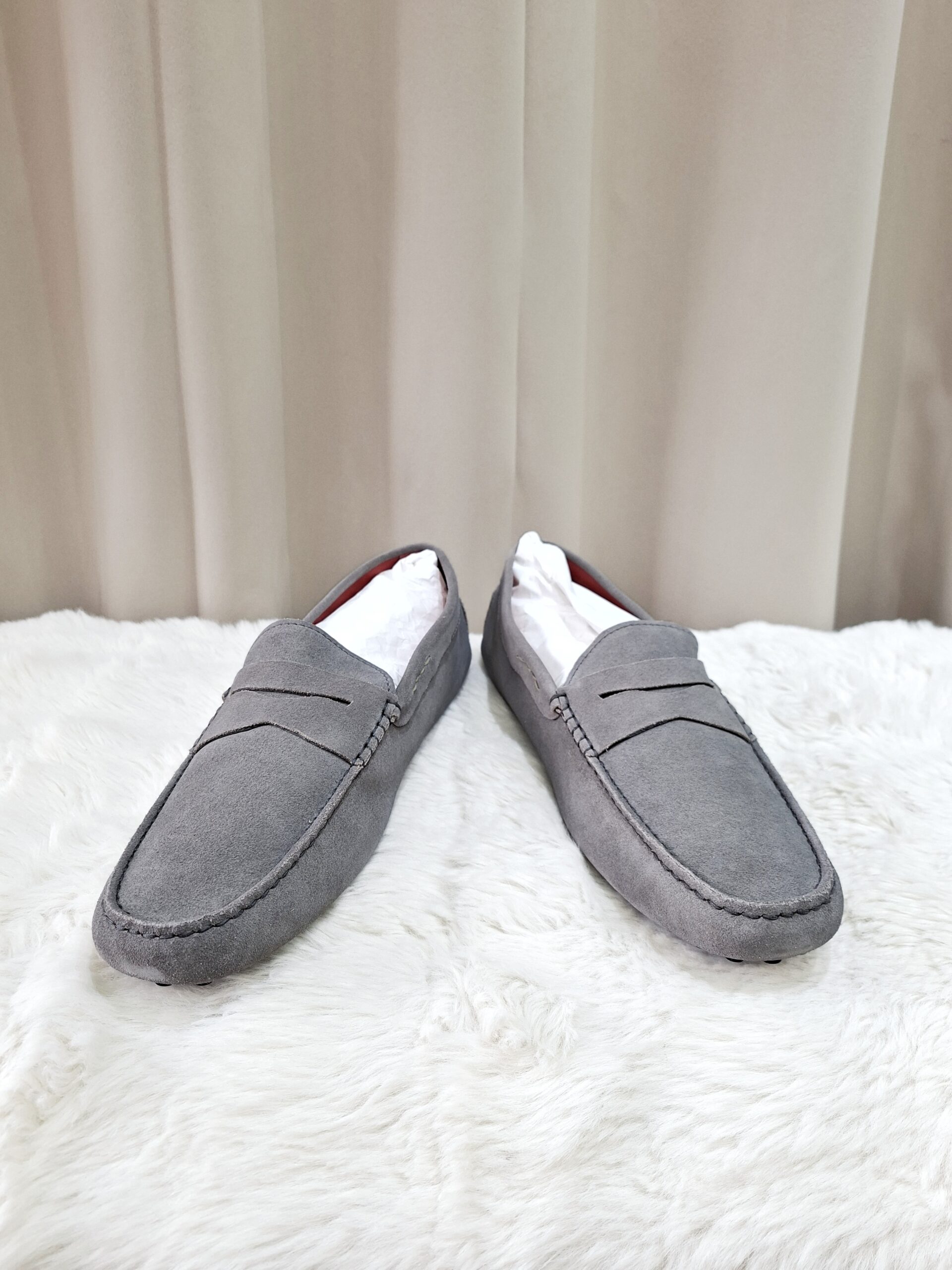 Tods Ferrari Loafer Suede Grey Tods Ferrari Loafer Suede Grey