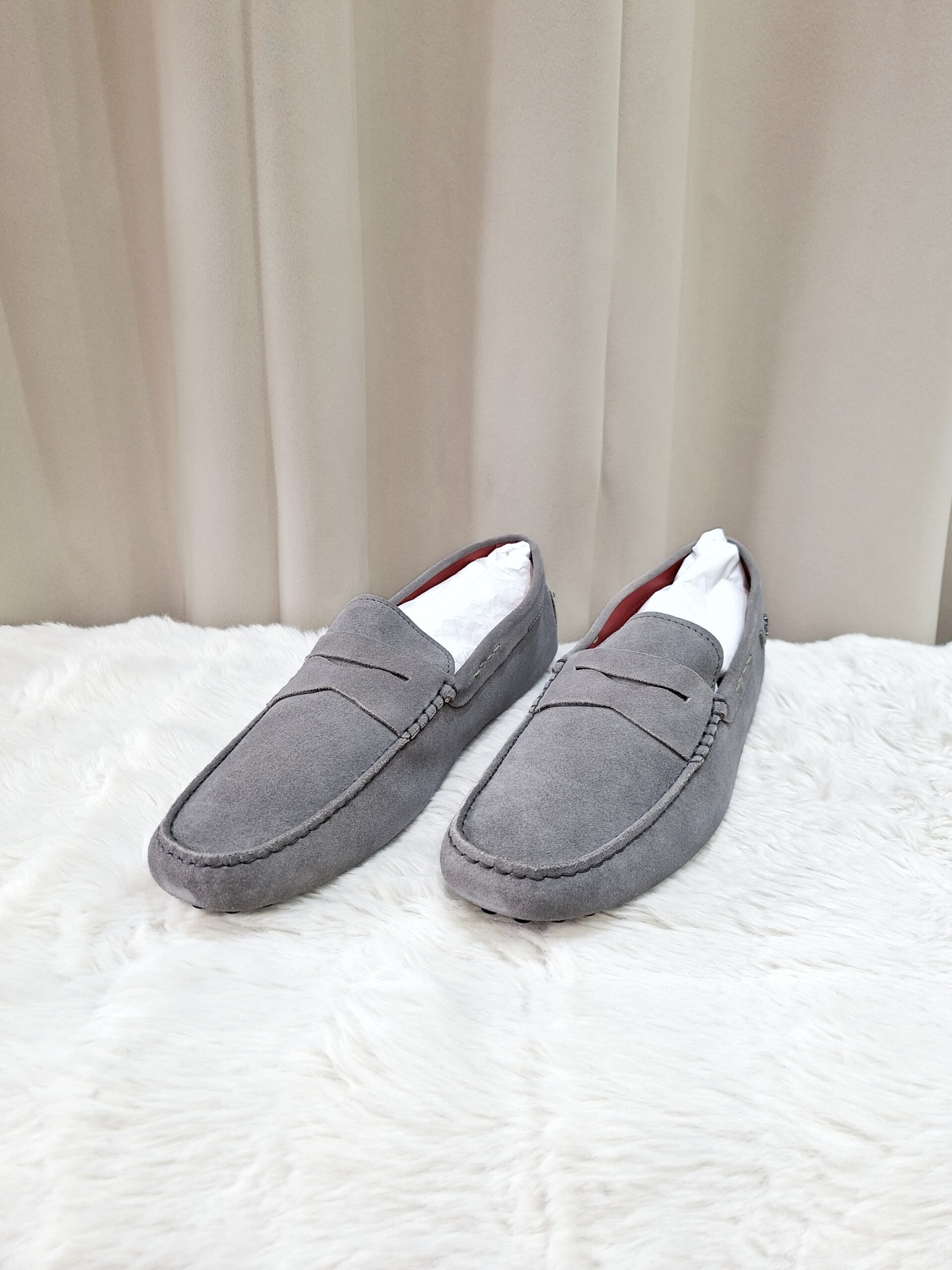 Tods Ferrari Loafer Suede Grey Tods Ferrari Loafer Suede Grey