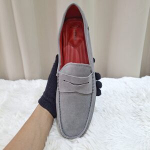 Tods Ferrari Loafer Suede Grey