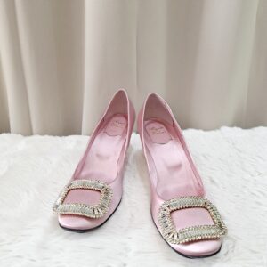 roger vivier crystal buckle pumps