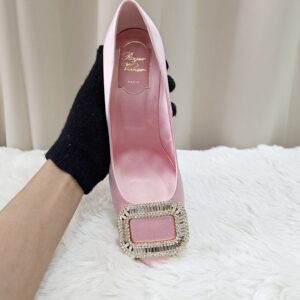roger vivier crystal buckle pumps
