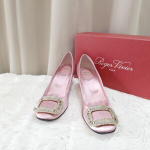 Home roger vivier crystal buckle pumps