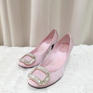 roger vivier crystal buckle pumps