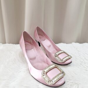 roger vivier crystal buckle pumps