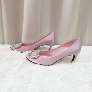 roger vivier crystal buckle pumps