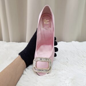 roger vivier crystal buckle pumps