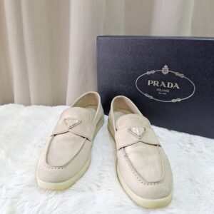 Home prada loafer suede