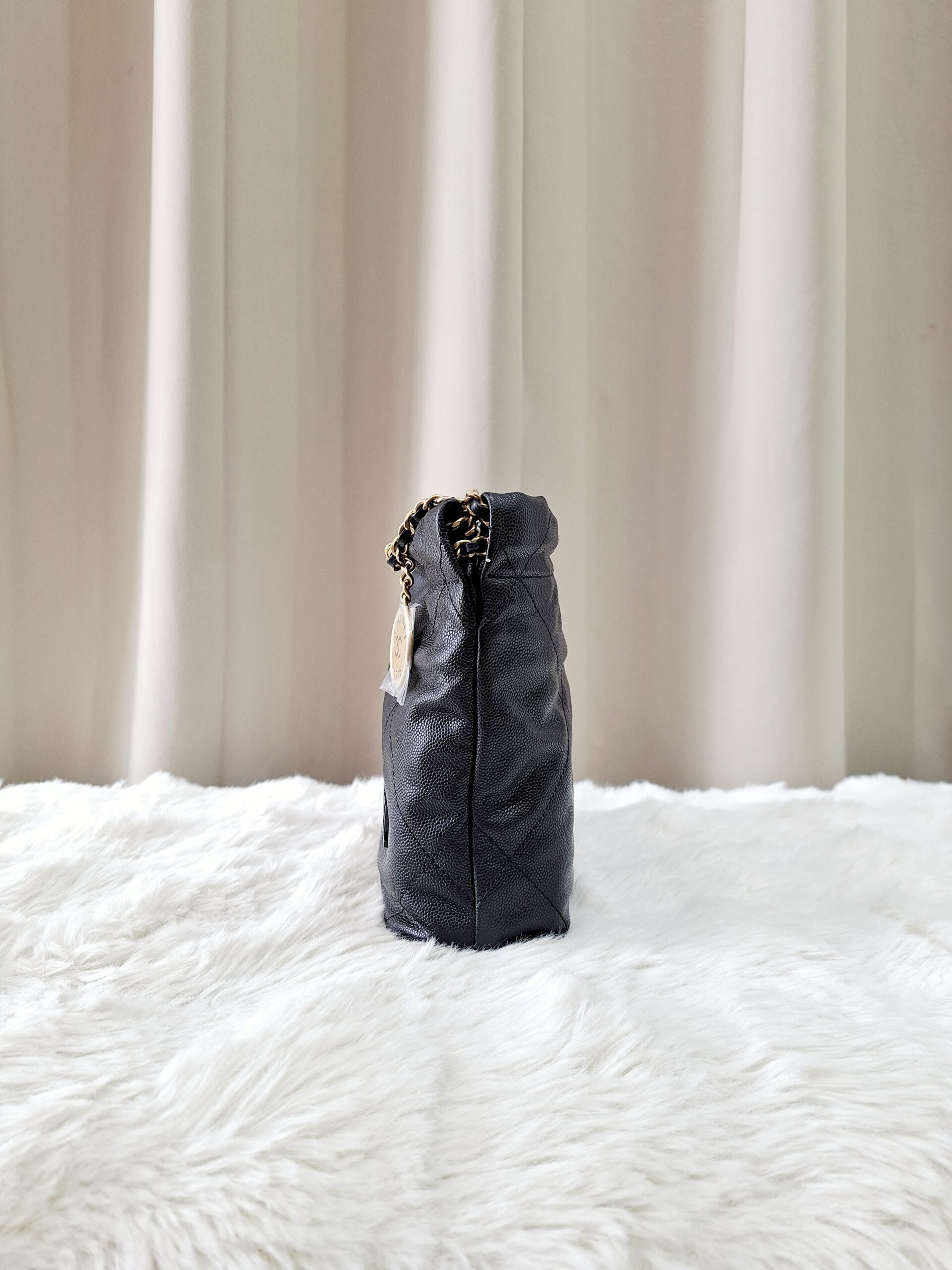 Chanel 22 Mini Black Quilted Caviar Leather Chanel 22 Mini Black Quilted Caviar Leather