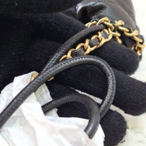 Chanel 22 Mini Black Quilted Caviar Leather