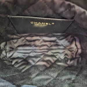 Chanel 22 Mini Black Quilted Caviar Leather