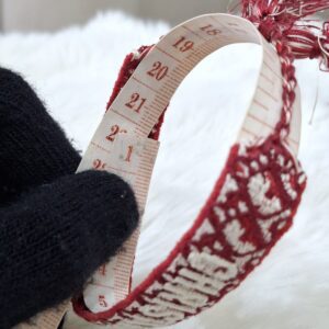 Christian Dior J'Adior Woven Cotton Friendship Bracelet Red