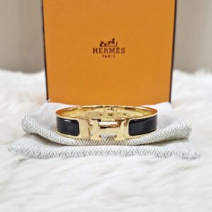 Hermès Clic H Black GHW ST 1116