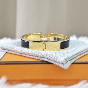 Hermès Clic H Black GHW ST 1116