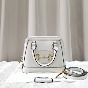 Home gucci 1955 top handle white ghw 640716467891 with longstrap, 2 dustbag in excellent condition 9/10