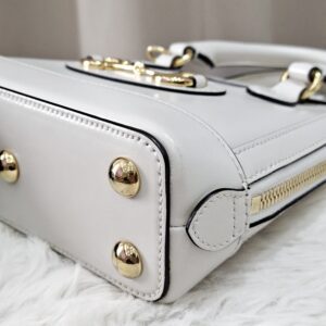 gucci 1955 top handle white ghw 640716467891 with longstrap, 2 dustbag in excellent condition 9/10