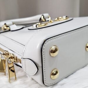 gucci 1955 top handle white ghw 640716467891 with longstrap, 2 dustbag in excellent condition 9/10