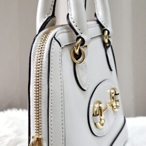 gucci 1955 top handle white ghw 640716467891 with longstrap, 2 dustbag in excellent condition 9/10