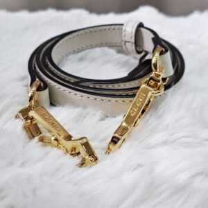 gucci 1955 top handle white ghw 640716467891 with longstrap, 2 dustbag in excellent condition 9/10