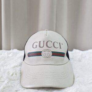 gucci trucker leather cap medium 58 cm with dustbag in great condition 8.5/10