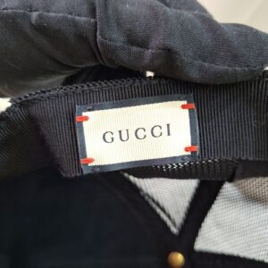 gucci trucker leather cap