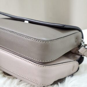 vitello dolce f is flowers and bows scalloped micro double baguette grigio perla camelia