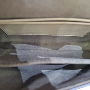 vitello dolce f is flowers and bows scalloped micro double baguette grigio perla camelia