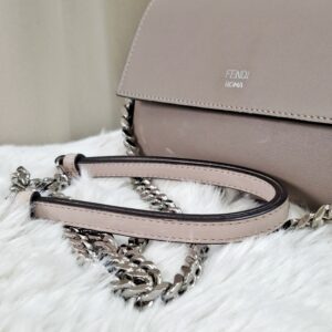 vitello dolce f is flowers and bows scalloped micro double baguette grigio perla camelia
