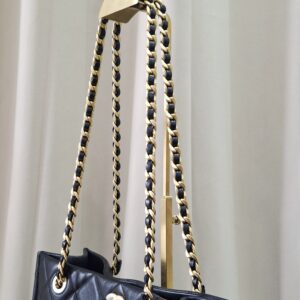 Chanel Quilted Caviar Sweet Shopping Tote Black GHW