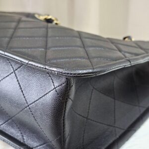Chanel Quilted Caviar Sweet Shopping Tote Black GHW