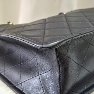 Chanel Quilted Caviar Sweet Shopping Tote Black GHW