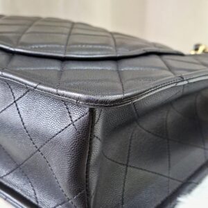 Chanel Quilted Caviar Sweet Shopping Tote Black GHW