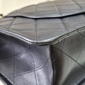 Chanel Quilted Caviar Sweet Shopping Tote Black GHW