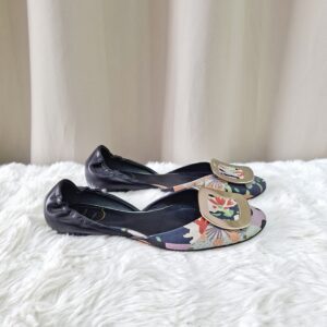 Roger Vivier Floral Flats