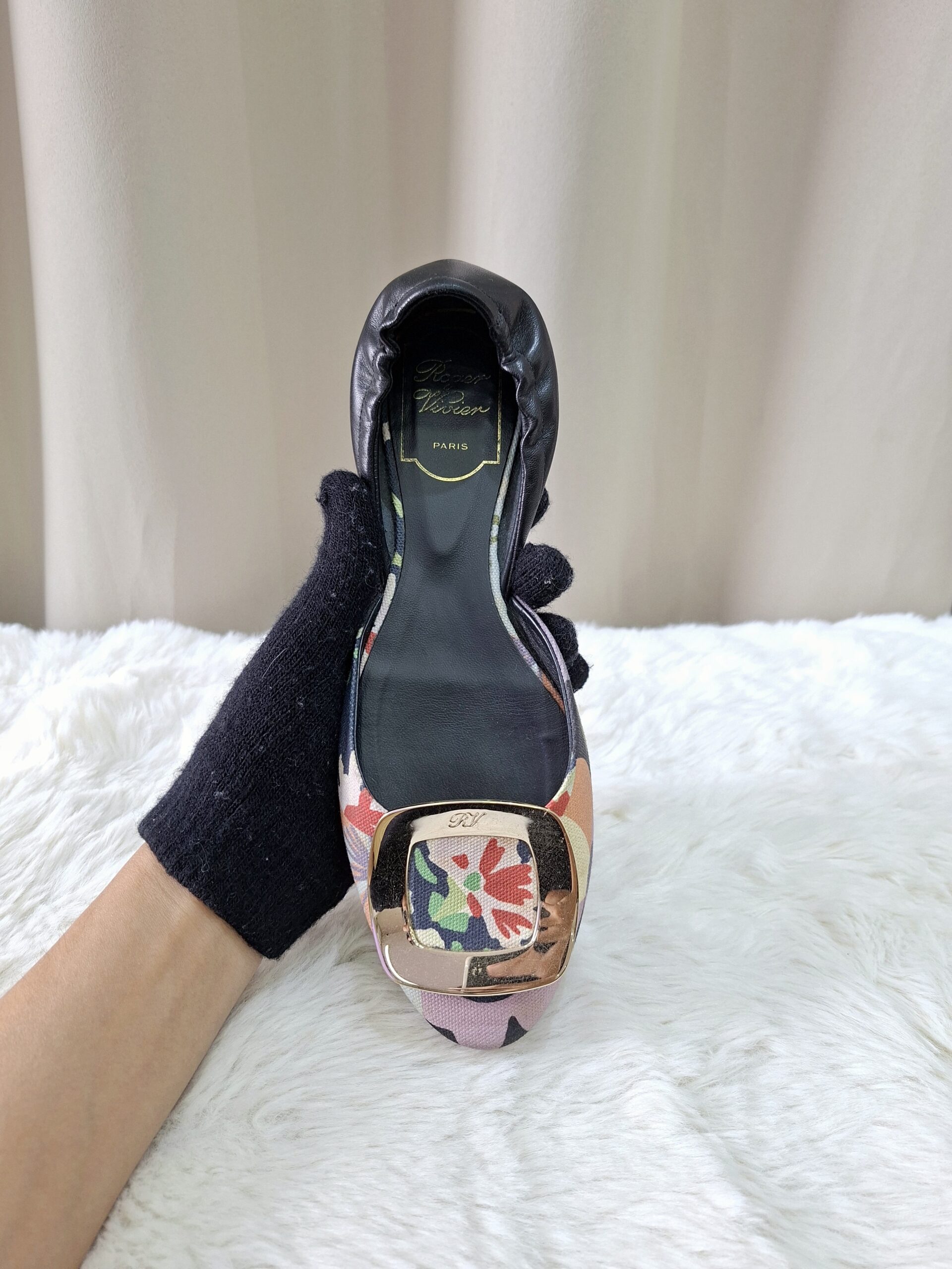 Roger Vivier Floral Flats Roger Vivier Floral Flats