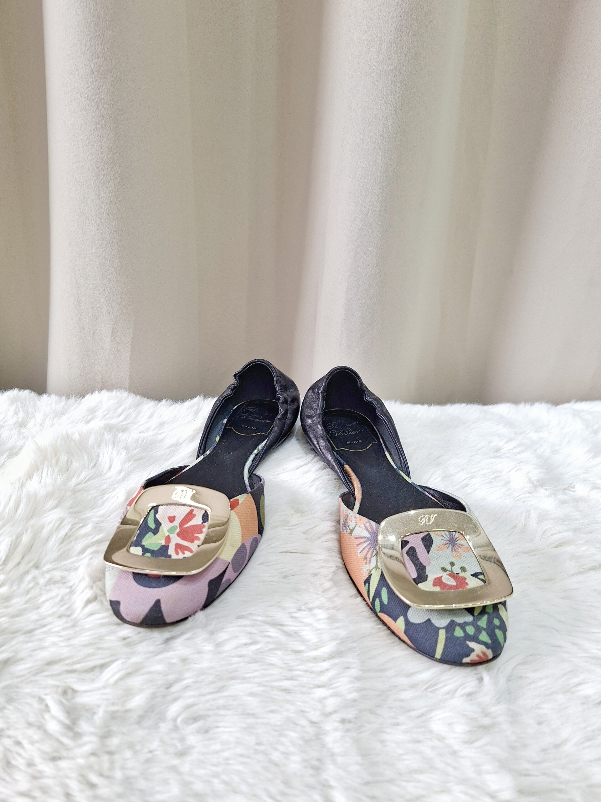 Roger Vivier Floral Flats Roger Vivier Floral Flats