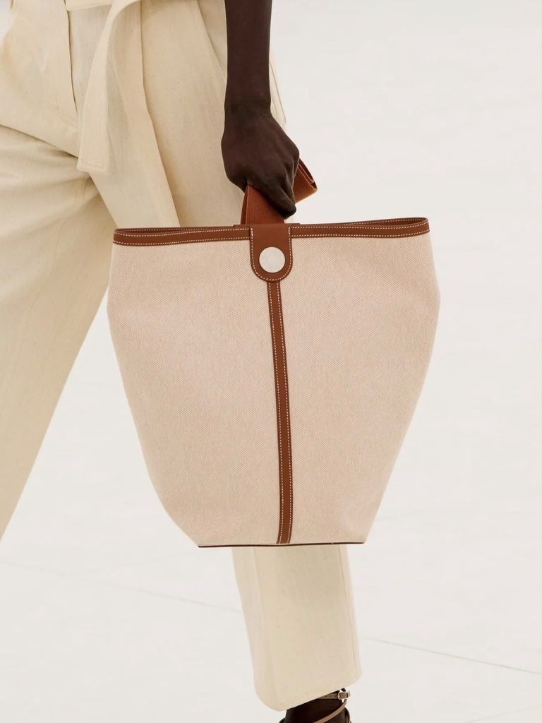 Hermes Spring-Summer 2027 Militaire Canvas Bucket Bag